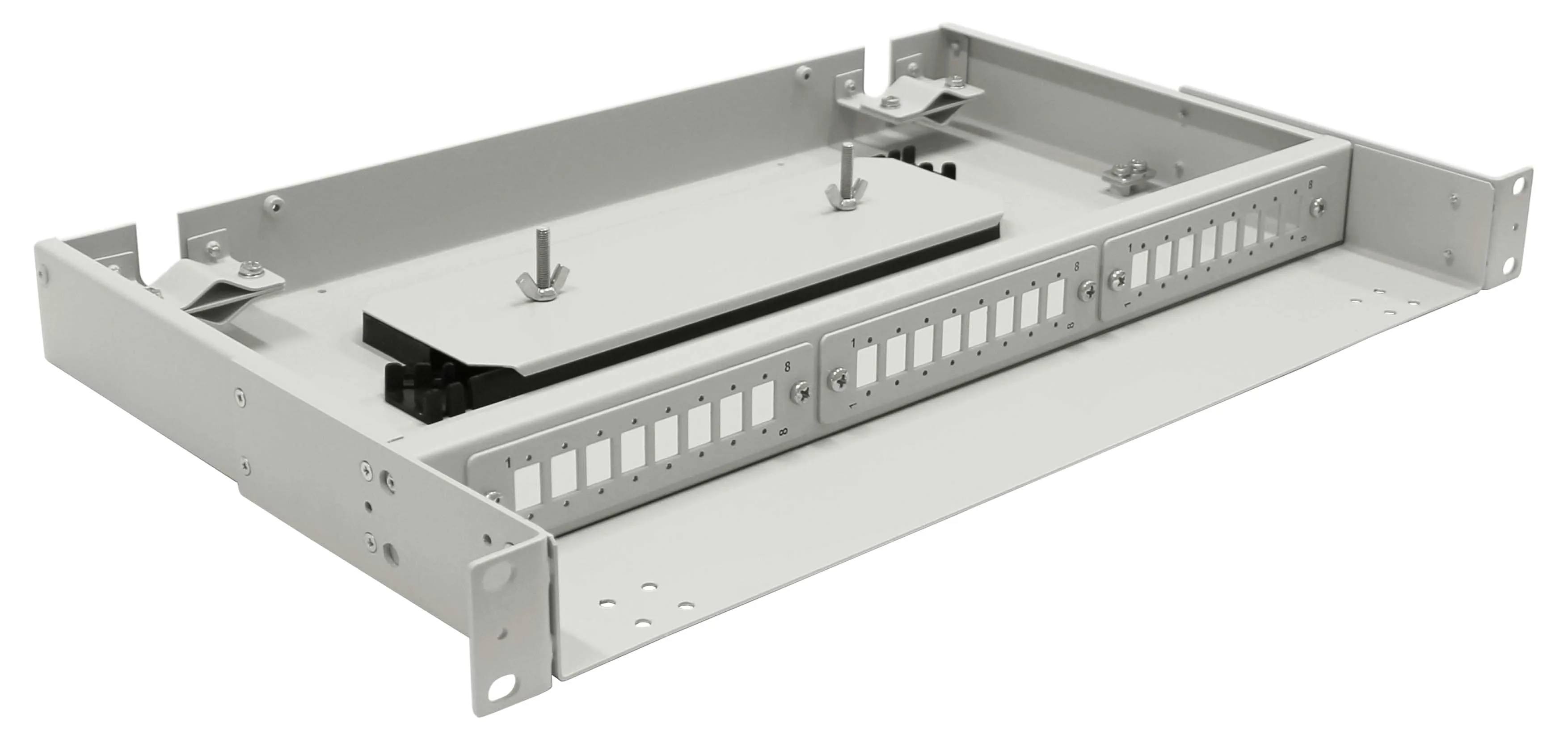 Cabeus FO-19-3FP-24FC/ST/SC-S-T Кросс оптический стоечный, 19, до 24 портов, серый