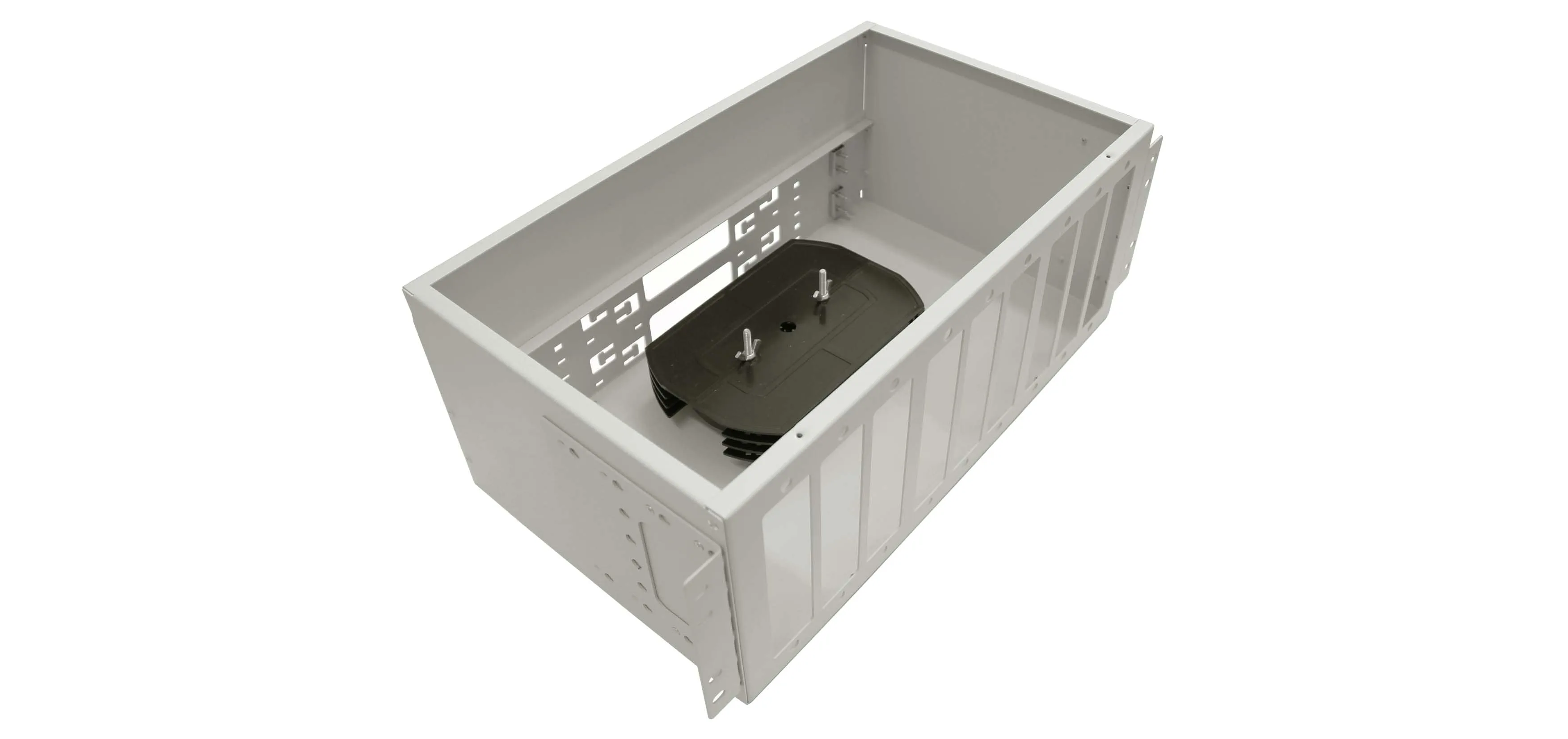 Cabeus FO-19-9FP-144FC/ST/SC-T Кросс оптический стоечный, 19, до 144 портов, серый