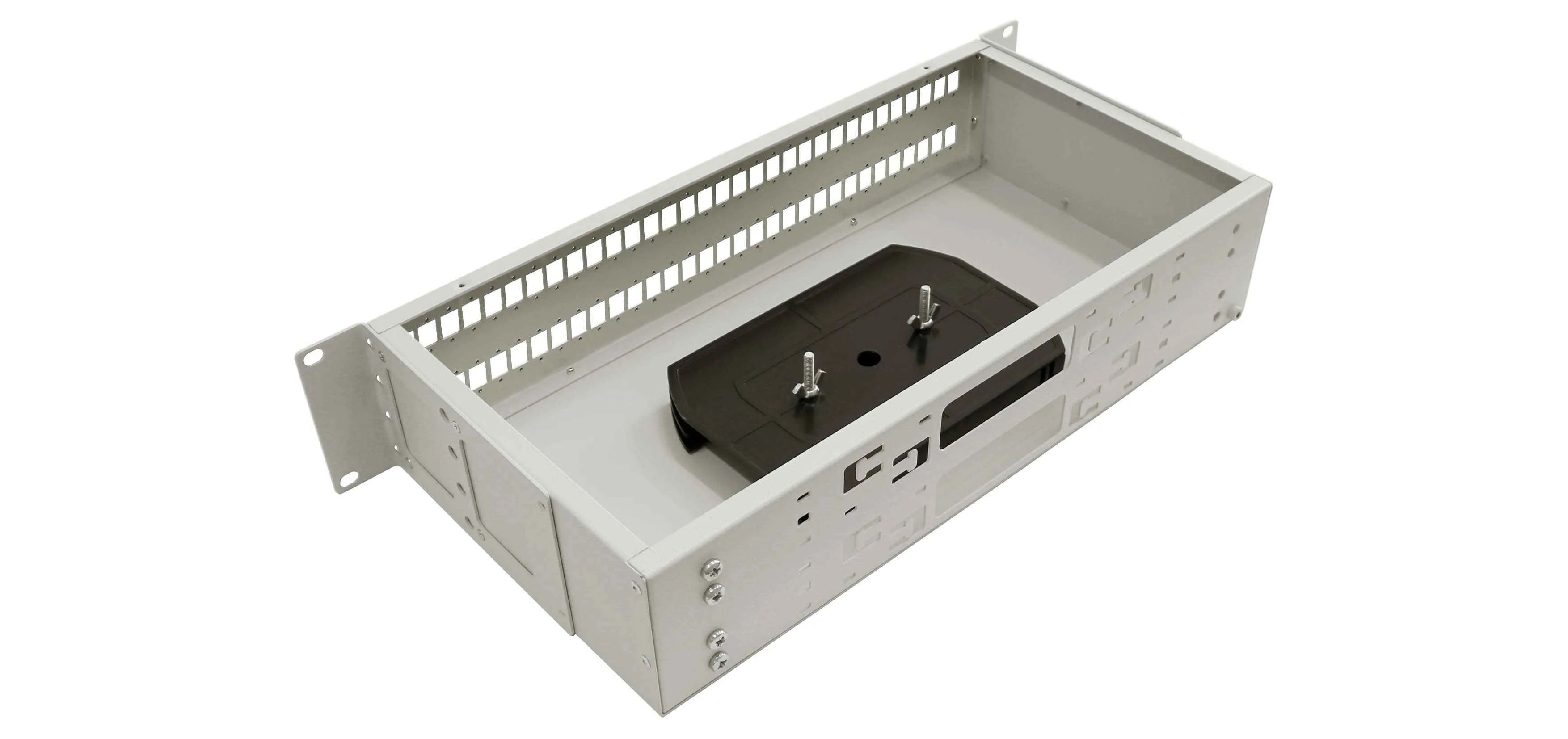 Cabeus FO-19-64SC-T Кросс оптический стоечный, 19, до 64 портов SC(DLC), сплошная панель, серый