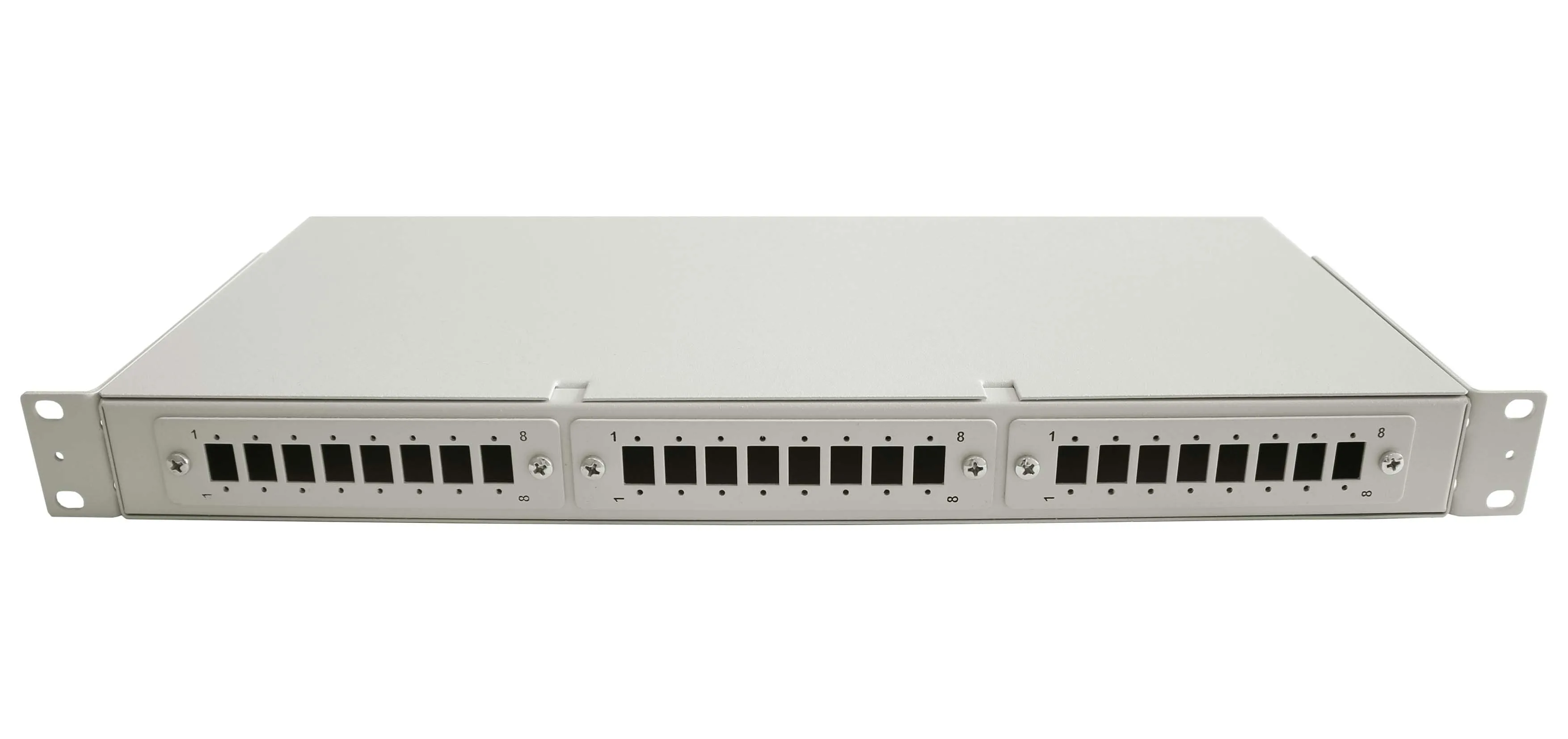 Cabeus FO-19-3FP-24FC/ST/SC-S-T Кросс оптический стоечный, 19, до 24 портов, серый