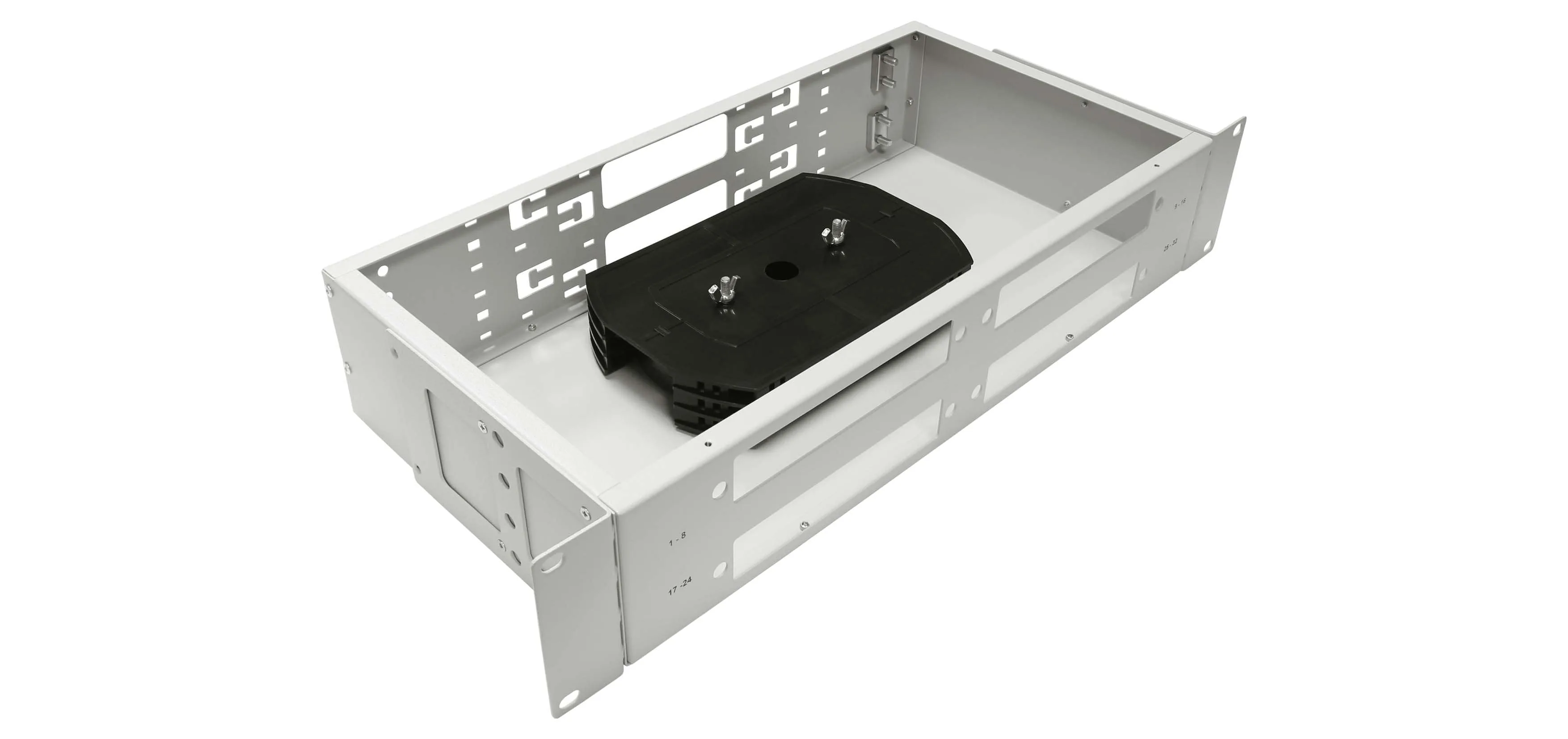 Cabeus FO-19-4FP-32FC/ST/SC-T Кросс оптический стоечный, 19, до 32 портов, серый