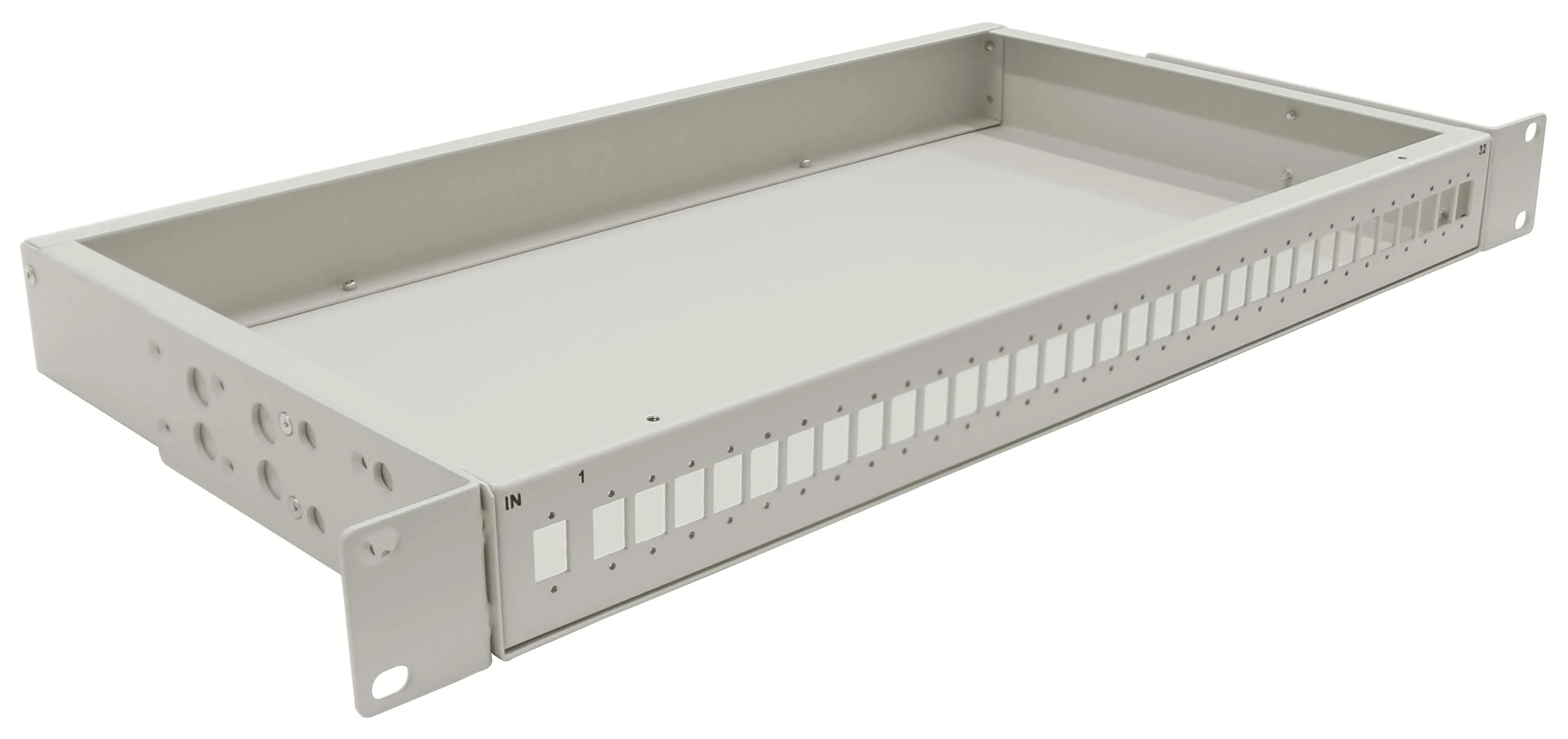 Cabeus FO-19-32SC-SPL-T Кросс оптический стоечный, 19, под сплиттер 1x32, серый