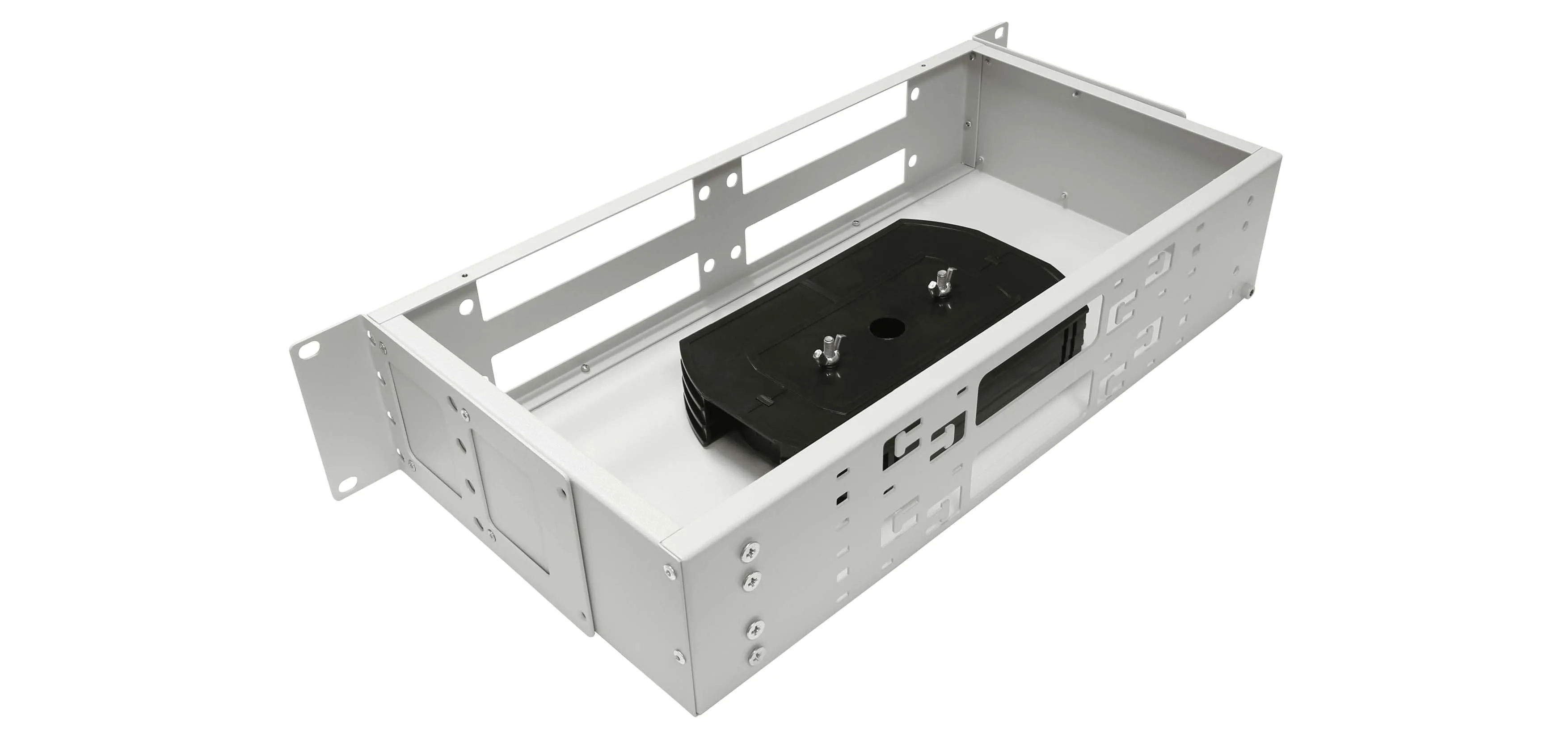 Cabeus FO-19-4FP-32FC/ST/SC-T Кросс оптический стоечный, 19, до 32 портов, серый