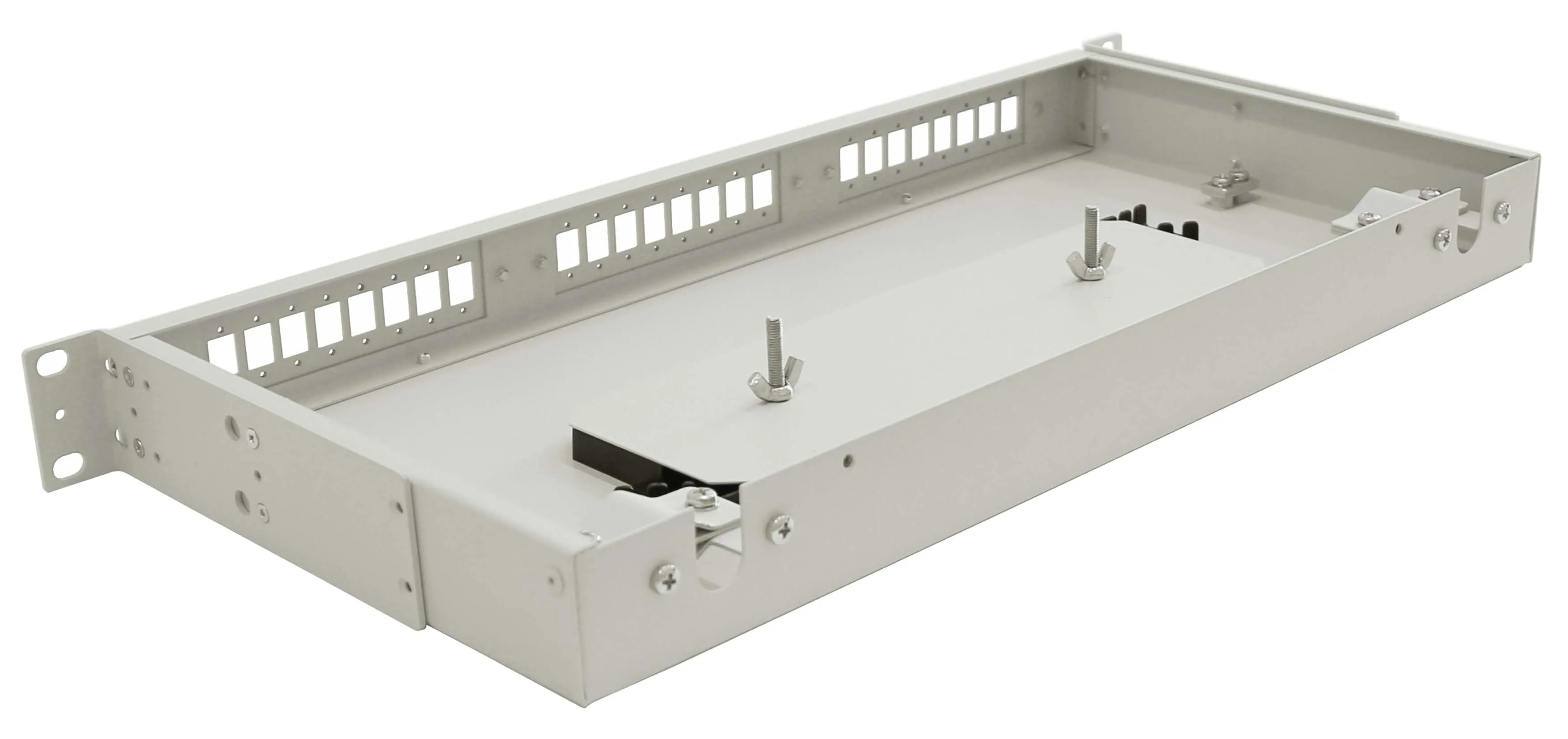 Cabeus FO-19-3FP-24FC/ST/SC-S-T Кросс оптический стоечный, 19, до 24 портов, серый