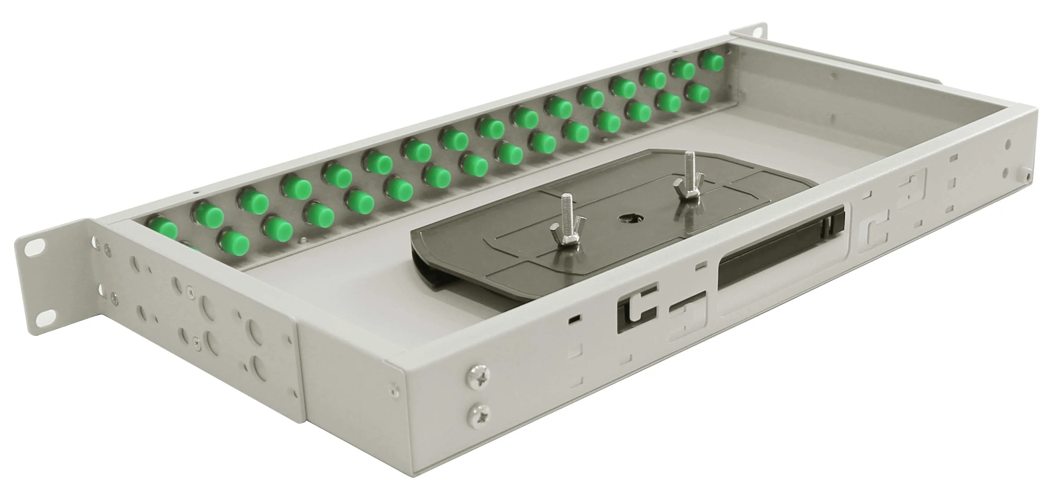 Cabeus FO-19-32FC-T Кросс оптический стоечный, 19, до 32 портов FC(ST), сплошная панель, серый