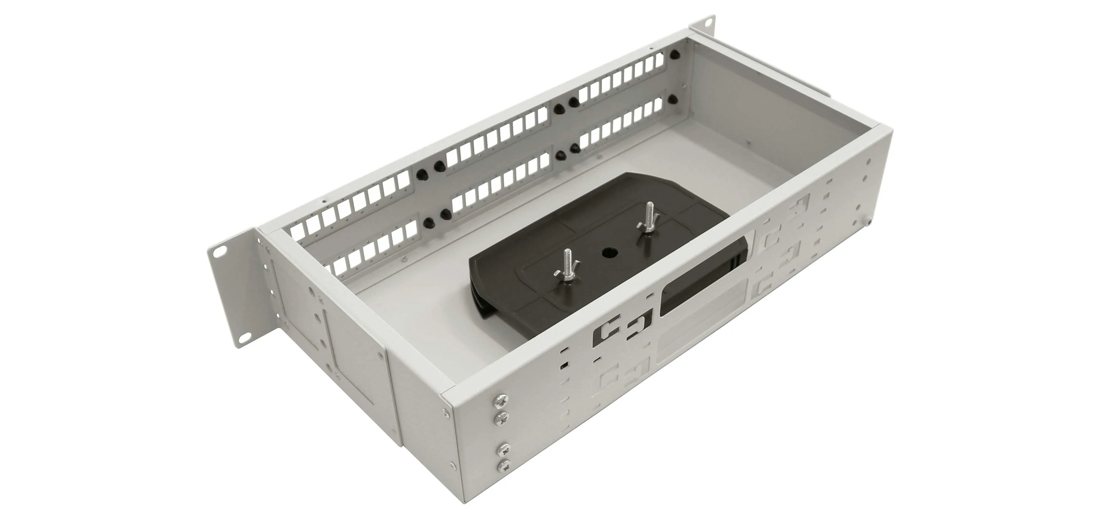 Cabeus FO-19-6FP-48FC/ST/SC-GY-T Кросс оптический стоечный, 19, до 48 портов, серый