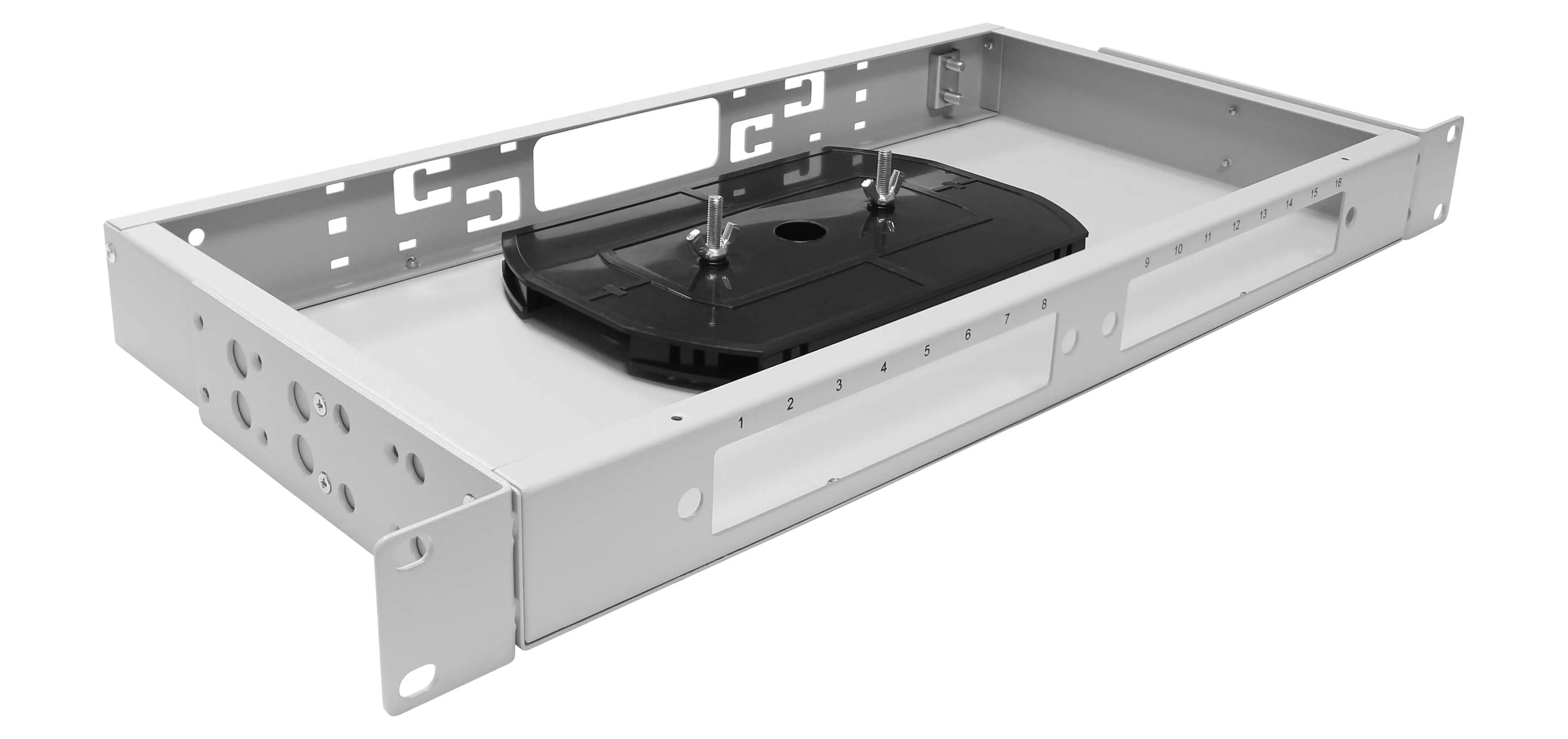 Cabeus FO-19-2FP-16FC/ST/SC-T Кросс оптический стоечный, 19, до 16 портов, серый