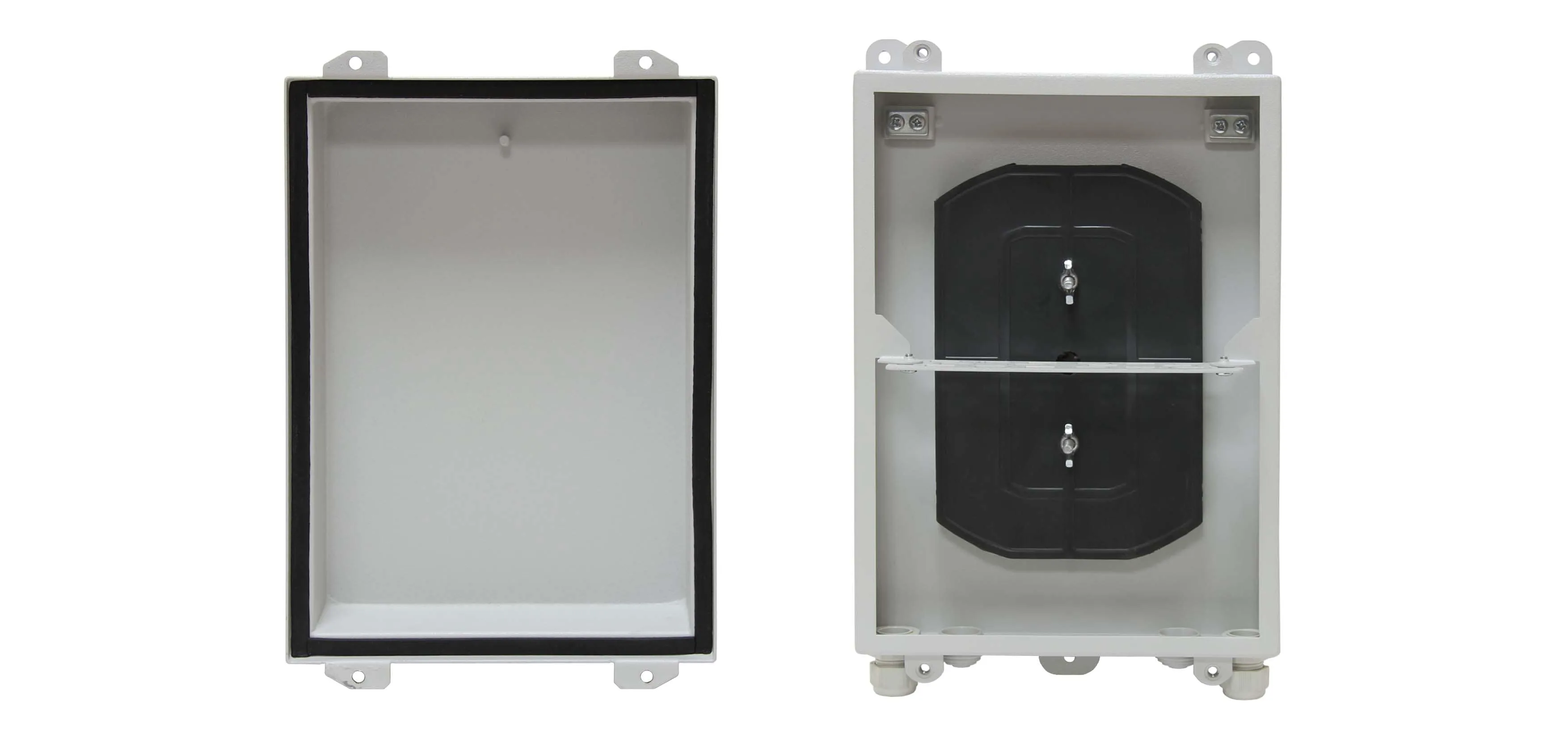 Cabeus FO-WL-16-FC/SC-M-T Кросс-муфта оптическая настенная, IP65, до 16 портов, серая