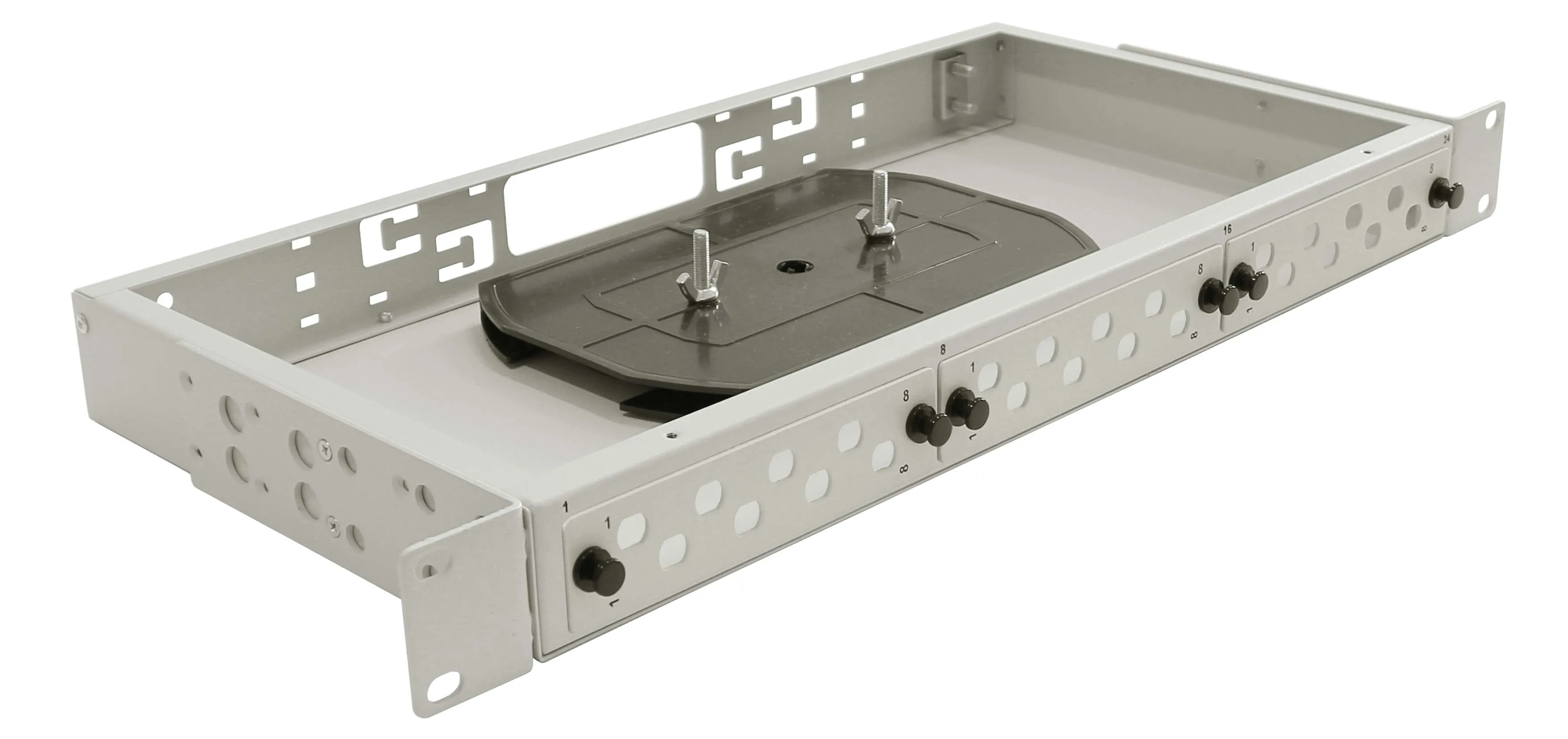 Cabeus FO-19-3FP-24FC/ST/SC-GY-T Кросс оптический стоечный, 19, до 24 портов, серый
