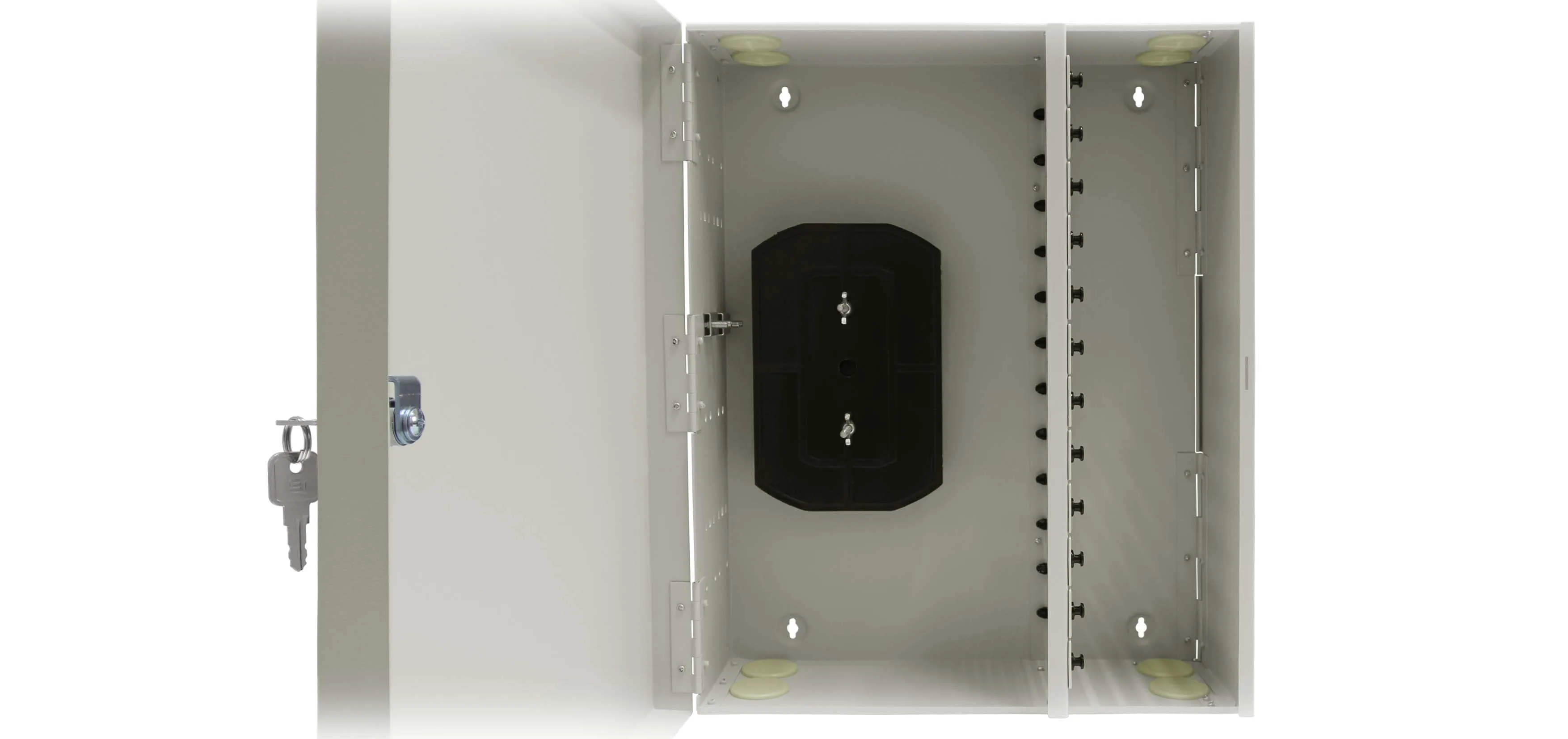 Cabeus FO-WL-96-96FC/ST/SC-12FP-K-T Кросс оптический настенный, до 96 портов,серый