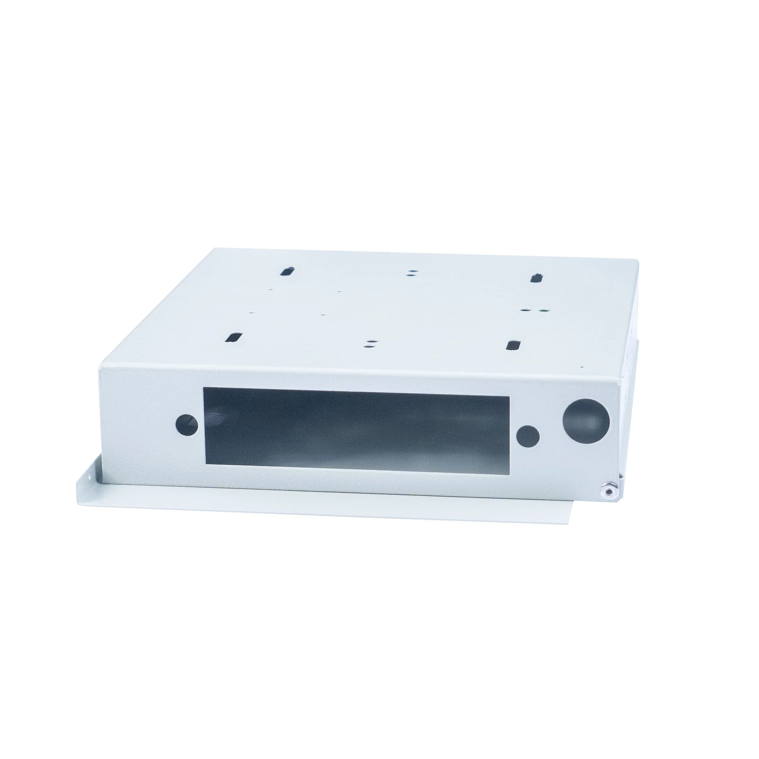 Cabeus FO-WL-8FC/ST-FP-K Кросс Распределительный Настенный Мини до 8 портов FC/ST (планка, ложемент) серый RAL 7035