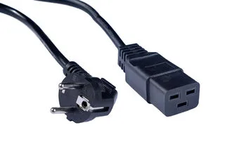 Cabeus PC-S22-IEC19-1.5-0.5M Кабель питания компьютера (Schuko+C19) (3x1.5), 0.5 м