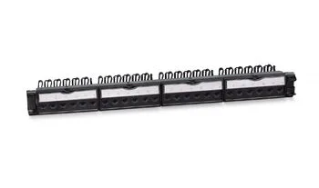 Патч-панель 19 24 порта 1U RJ-45 UTP 6 Cabeus PL-24-KJ-RJ45-Cat.6-180T неэкранированная