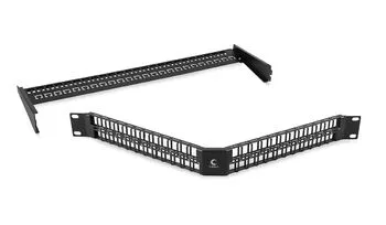 Модульная патч-панель 19" 48 портов Keystone UTP Cabeus PLBHD-48-CON неэкранированная
