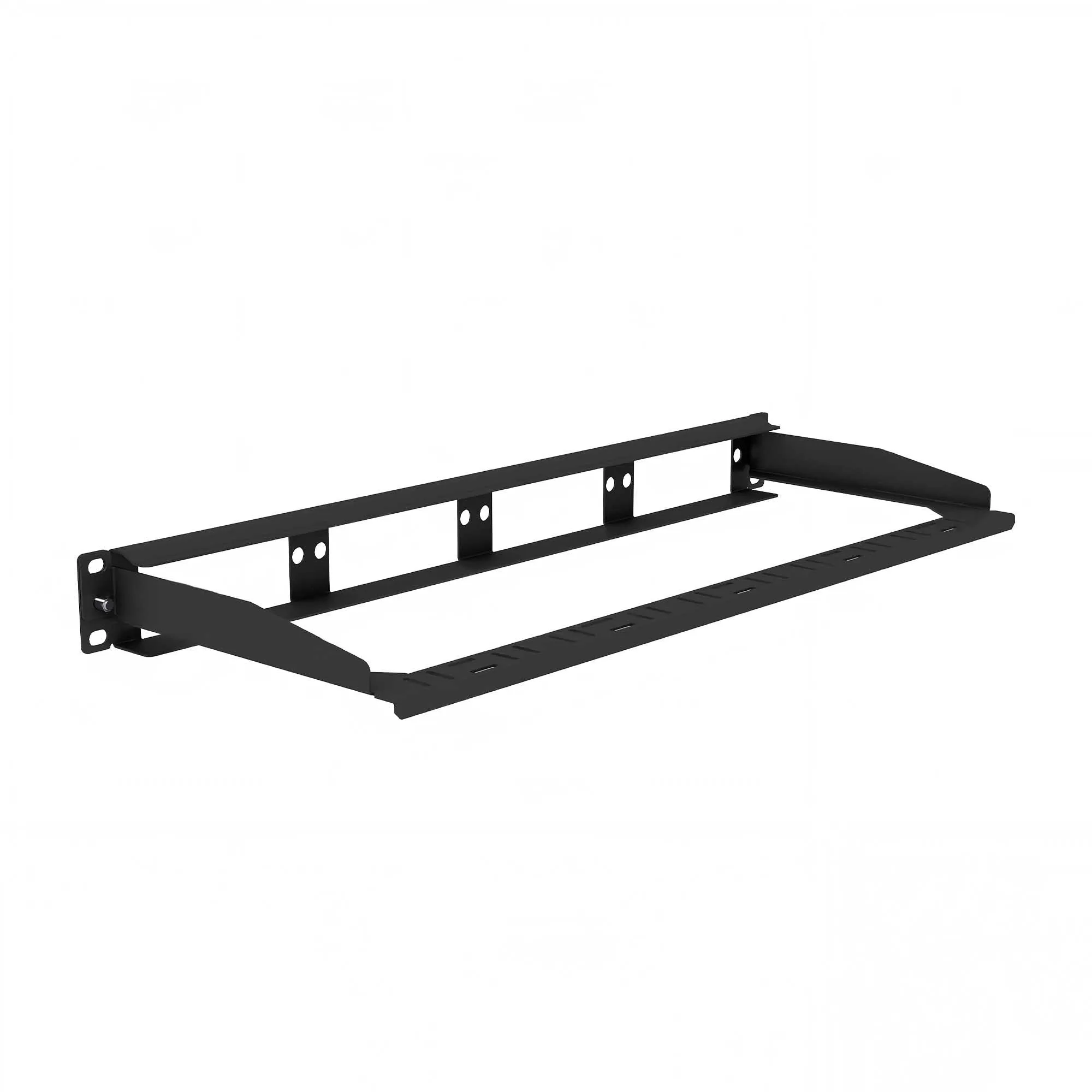 Cabeus PLB-1U-C04-MPO/MTP-BK Наборная 19” патч-панель для 4 кассет MPO/MTP, 1U, черная