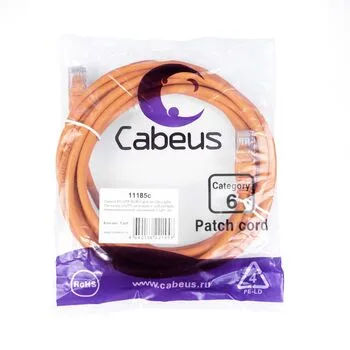Патч-корд RJ45 UTP 6 Cabeus PC-UTP-RJ45-Cat.6-3m-OR-LSZH LSZH оранжевый 3 метра