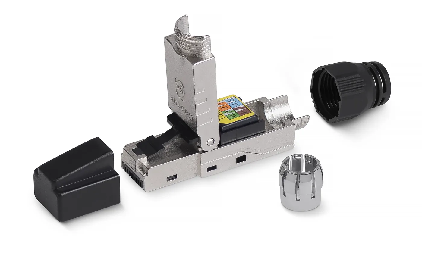 Коннектор Rj-45 Cabeus 8P8C-SH-C7-TWP-F кат. 7 экранированный