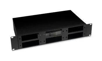Cabeus FO-19-6FP-BK Кросс бокс оптический 19" 2U на 6 адаптерных панелей, цвет черный