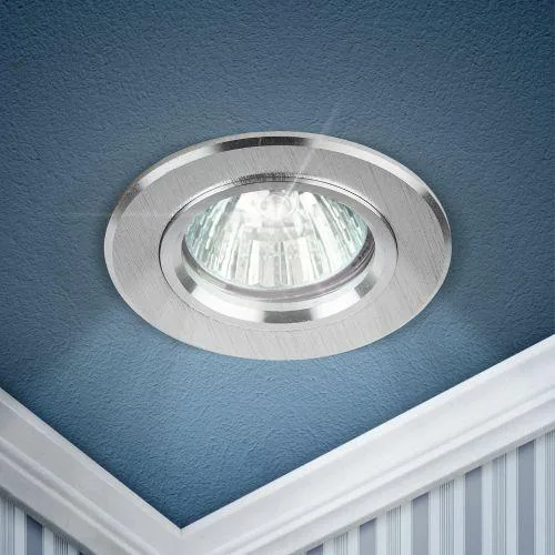 Светильник литой ''алюминевый'' MR16,12V/220V, 50W серебро KL58 SL Эра б0017256
