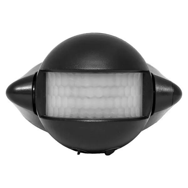 ИК датчик движения наст. 1200Вт 180гр. до 12м IP44 MS-39b черный PROxima