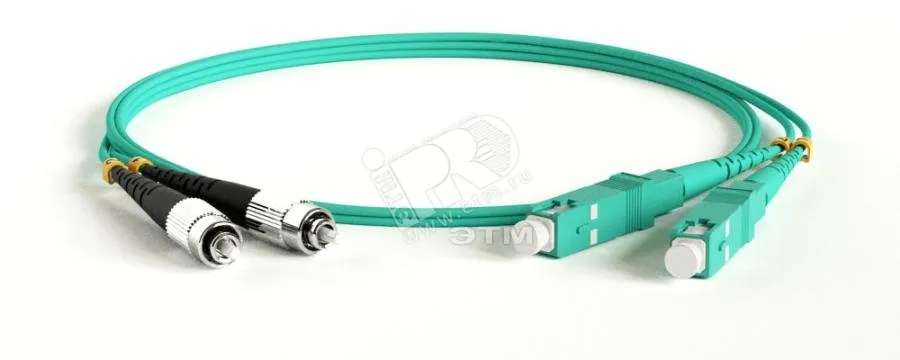 Патч-корд волоконно-оптический (шнур) мм 50/125(OM3) FC-SC duplex LSZH (2м)