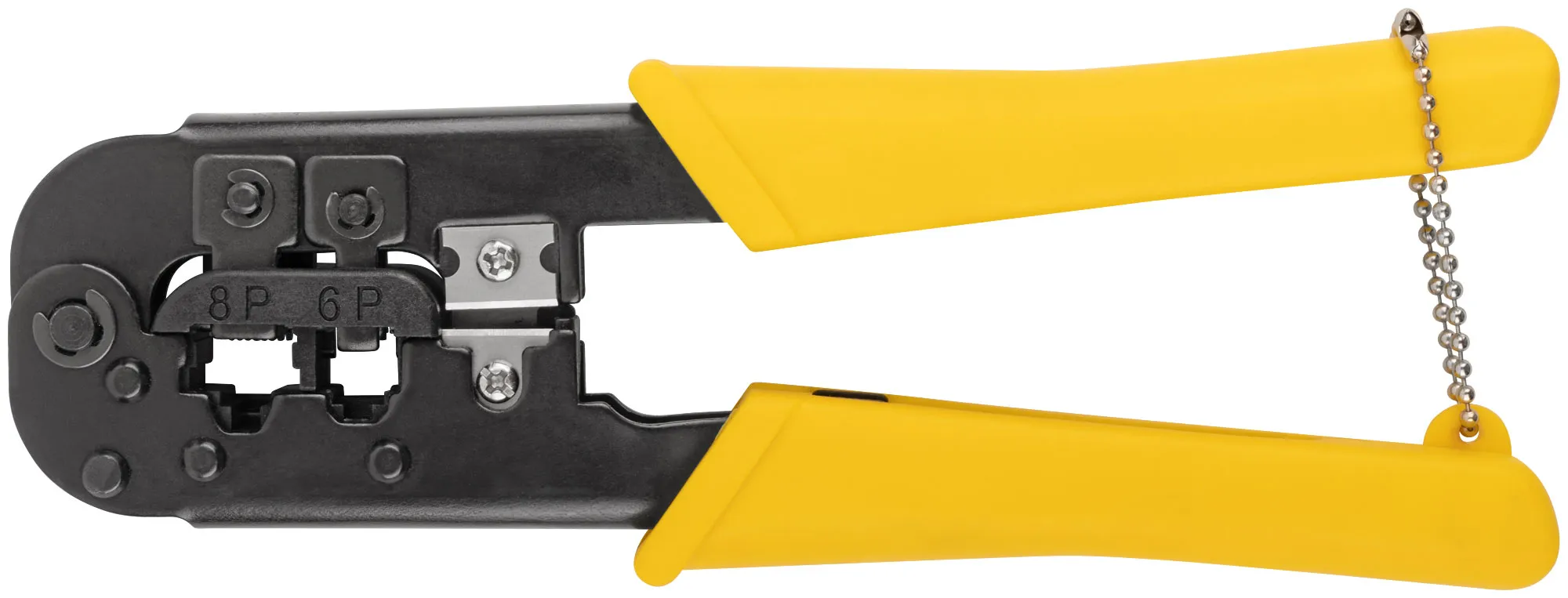 Кримпер для обжима разъемов RJ11, RJ12, RJ45, пластиковые ручки,190 мм fit 60062
