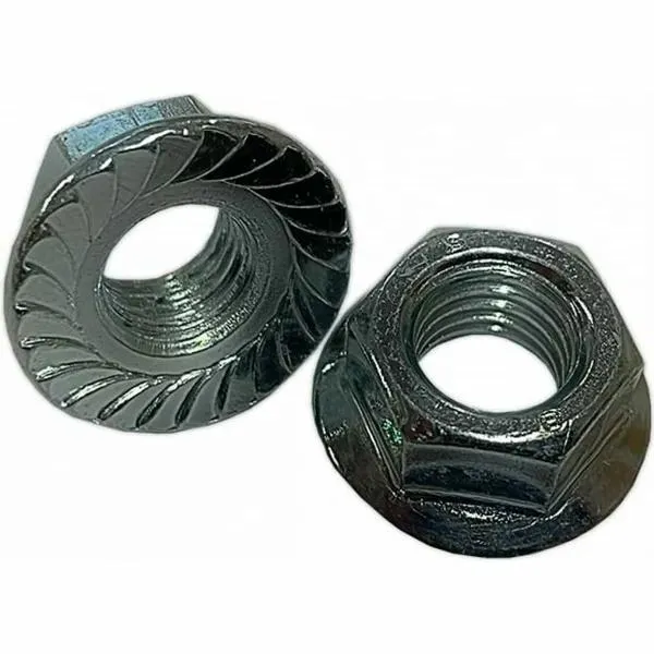 Гайка DIN6923 М6 шестигранная с фланцем оцинкованная (100 шт)