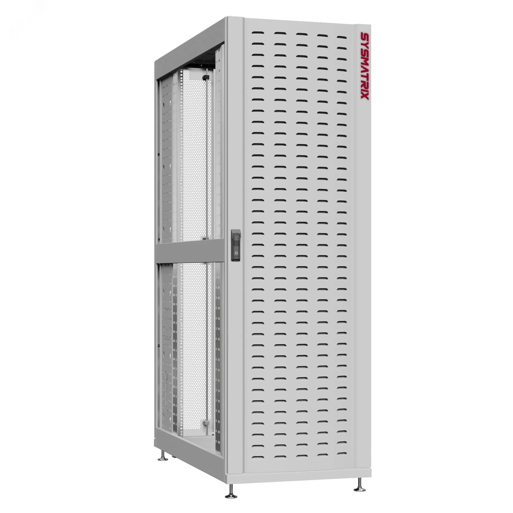 Шкаф серверный 24U 600х1070 передняя дверь: протект IP41. задняя дверь: двустворчатая перфорированная IP20. боковые панели: без. цвет: серый RAL7035