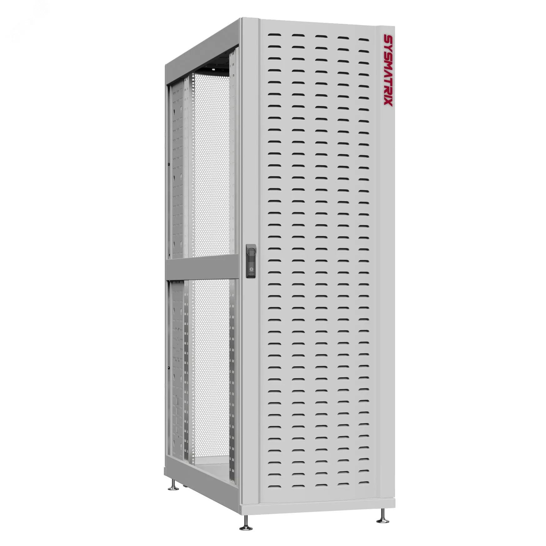 Шкаф серверный 42U 600х1200 передняя дверь: протект IP41. задняя дверь: одностворчатая перфорированная IP20. боковые панели: без. цвет: серый RAL7035