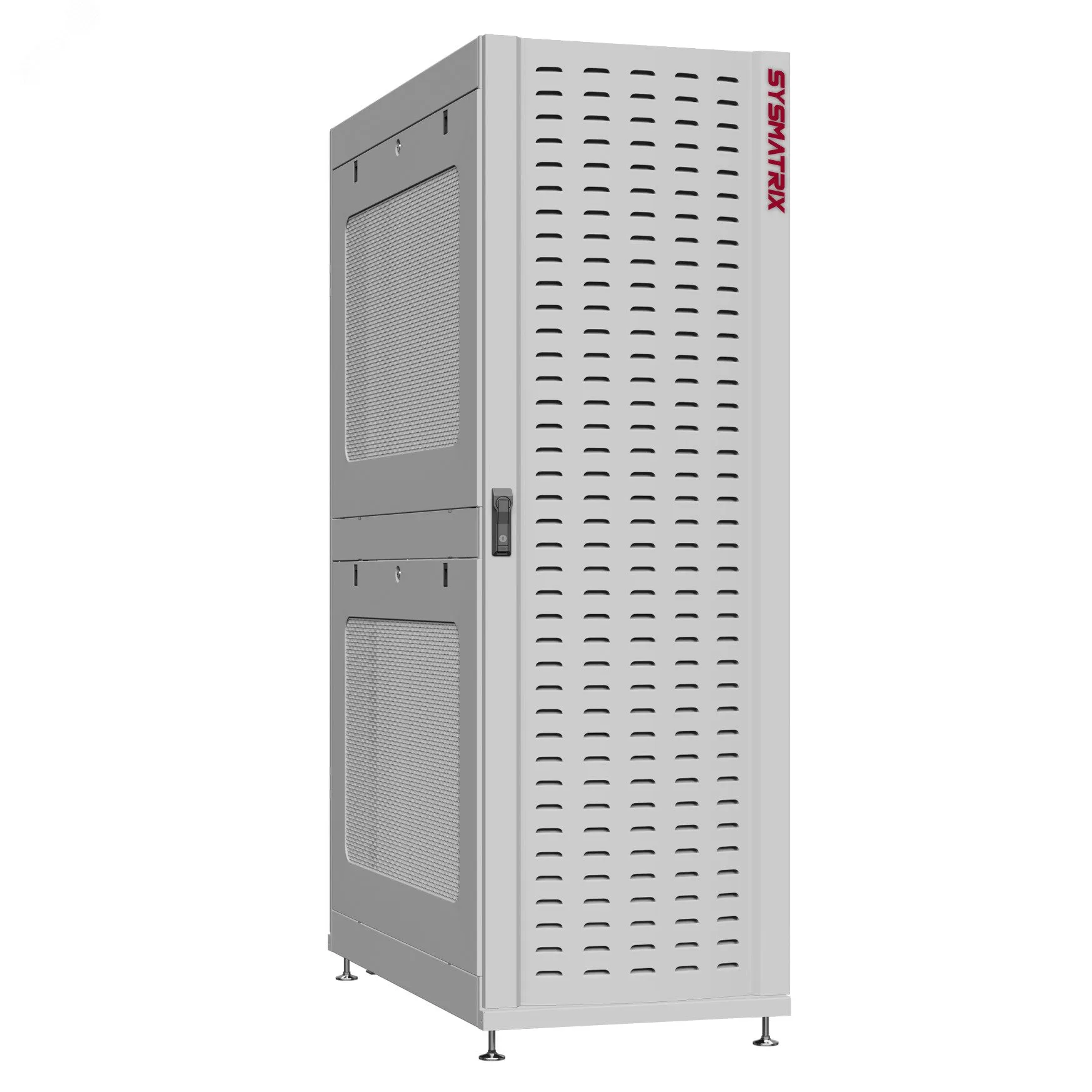 Шкаф серверный 45U 600х1070 передняя дверь: протект IP41. задняя дверь: одностворчатая глухой металл IP51. боковые панели: перфорированные. цвет: серый RAL7035