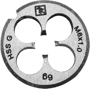 Плашка D-COMBO круглая ручная М8х1.25, HSS, Ф25х9 мм