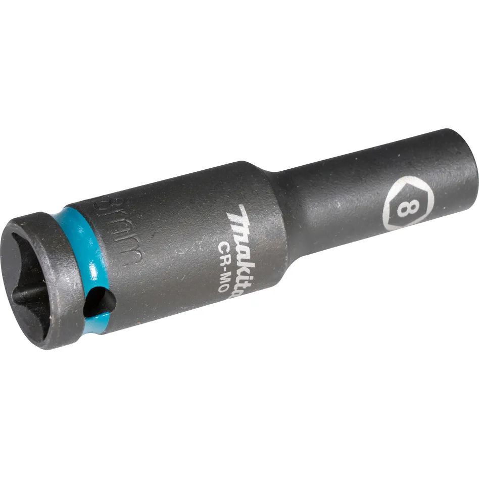 Ударная удлиненная торцовая головка Impact Black 1/2'' 8x81,5 мм