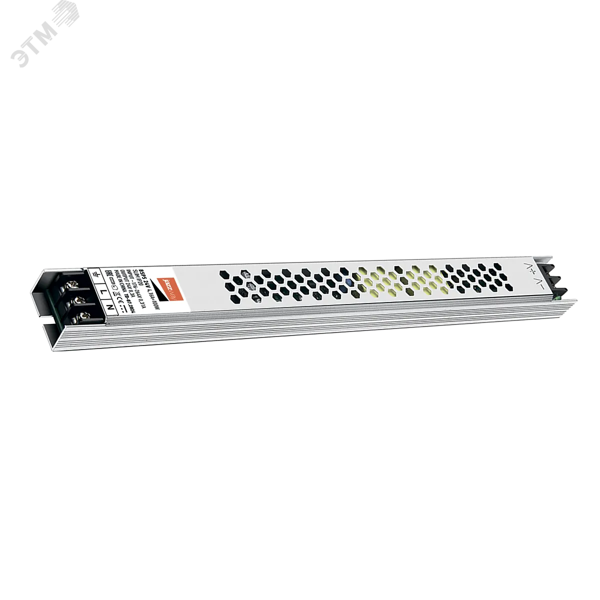Драйвер светодиодный LED 24V SLIM 4,16A=100W IP20 3г.гар. Jazzway