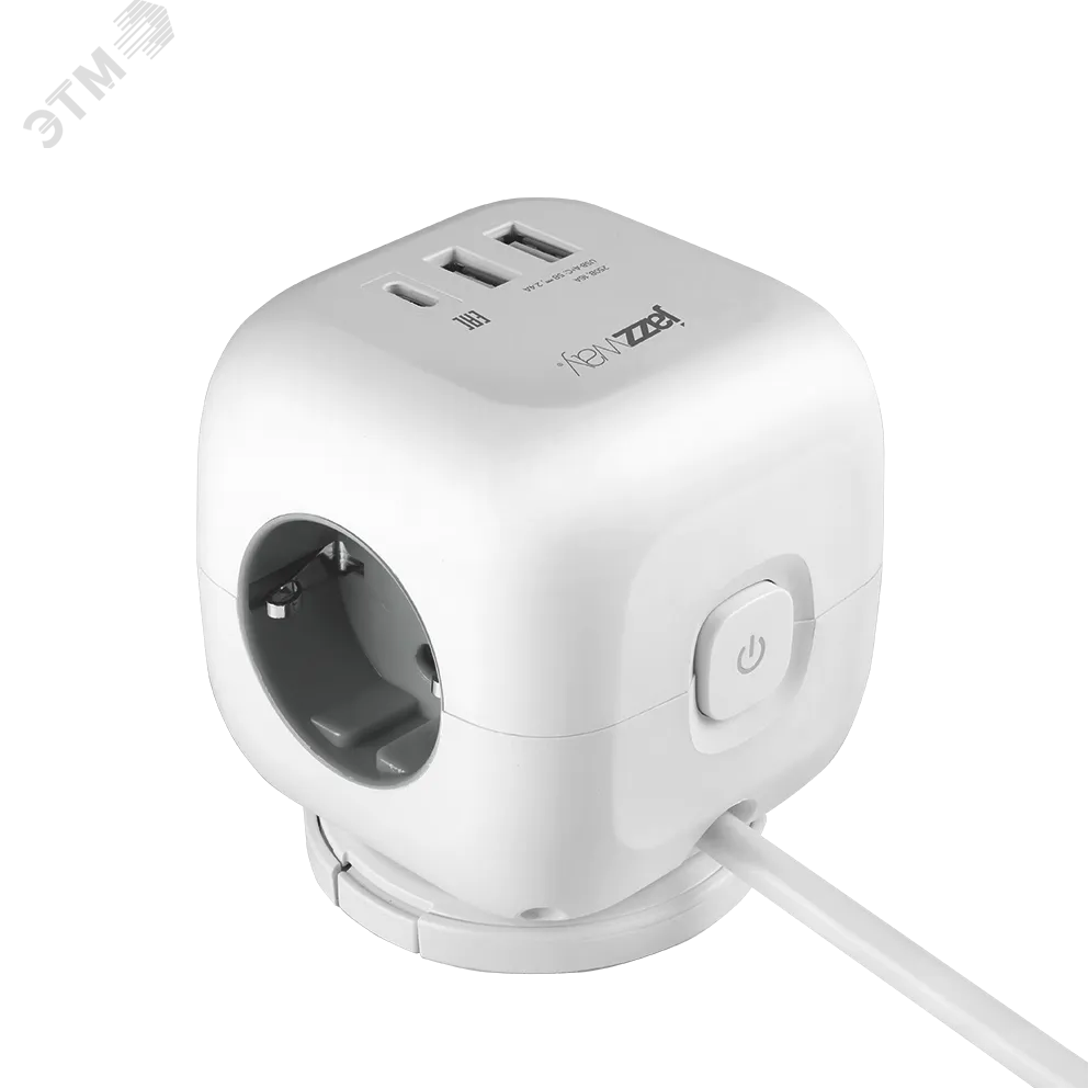 Удлинитель EC-03U-150-wh(3x1,5) зазем., выкл.