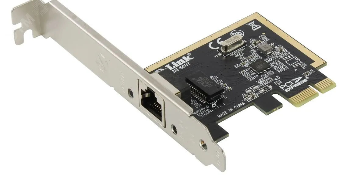 Адаптер сетевой PCI Express 1хRJ45 10/100/1000 Мб/с d-link 134467