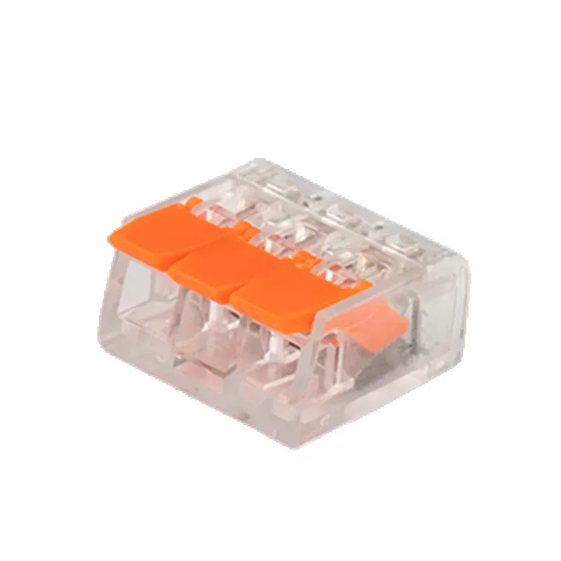 Клеммы монтажные многоразовые PTC-3P 221-413 450V 32A 0,14-4.0mm2, 3 отверстия, прозрачные / 50шт. Jazzway 5050914