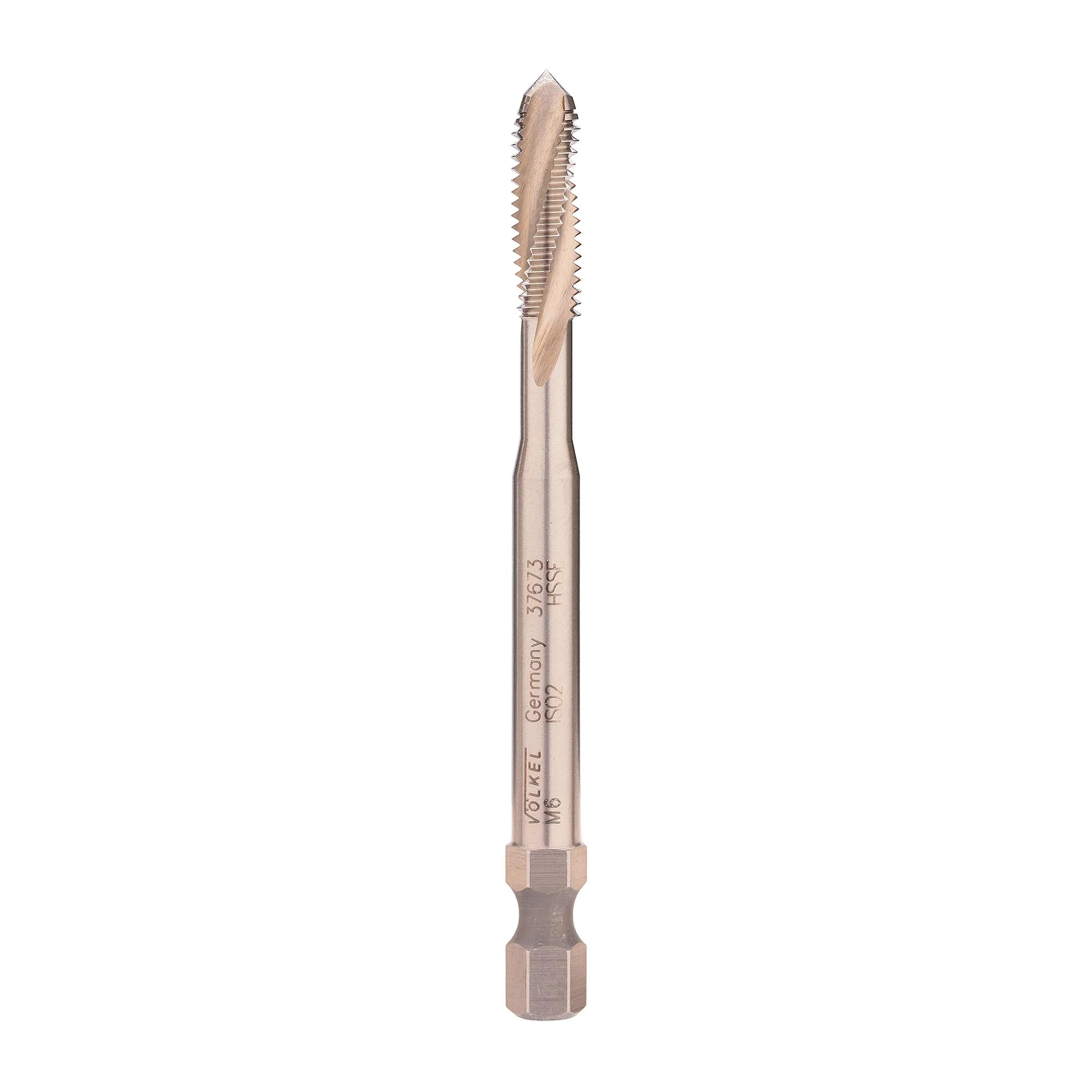 Метчик М 6,0х1,0 (Машинный, левый) DIN376 HSSE 6h B/4-5P 80мм a=3,4