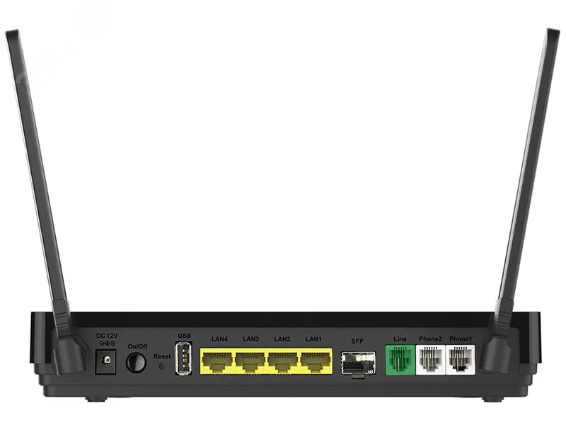 Маршрутизатор VoIP AC1200 1хWAN, 4хLAN, 2хFXS, 1хPSTN, 1хUSB 2.0 d-link 113980