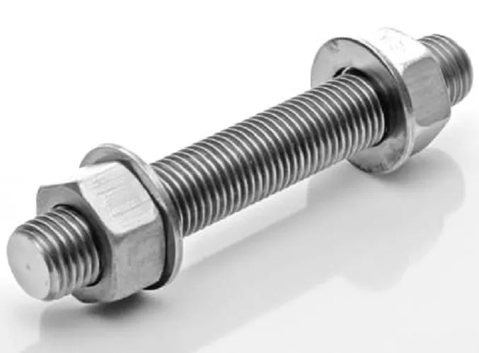 Шпилька 1/2''-13UNCх80 A320 L7 ASME B18.31.2 с 2мя гайками 1/2''-13UNC A194 Gr.7 ASME B18.2.2