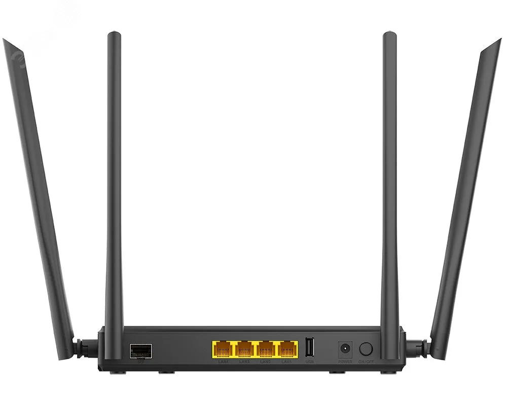 Роутер AC1200 Wave 2 1хWAN, 4хLAN, 1хUSB 2.0, до 1167 Мб/с, 2.4-5 ГГц, MU-MIMO d-link dir-825/gfru/r3a
