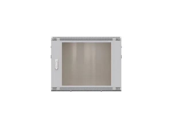 Шкаф настенный 19'' TERACOM PRO 6U 600х450 мм дверь стеклянная с замком-ручкой серый