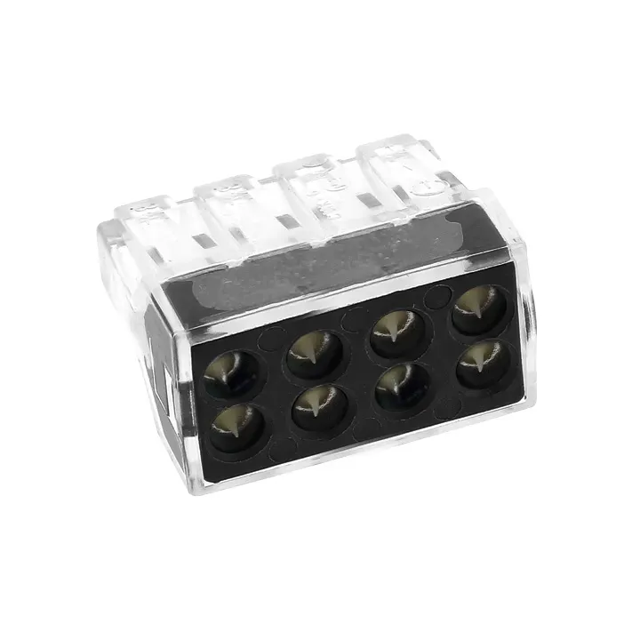Клемма строительно-монтажная СМК модель 108 8 отверстий 1.0-2.5мм2(50шт) PROxima Ekf plc-smk-108