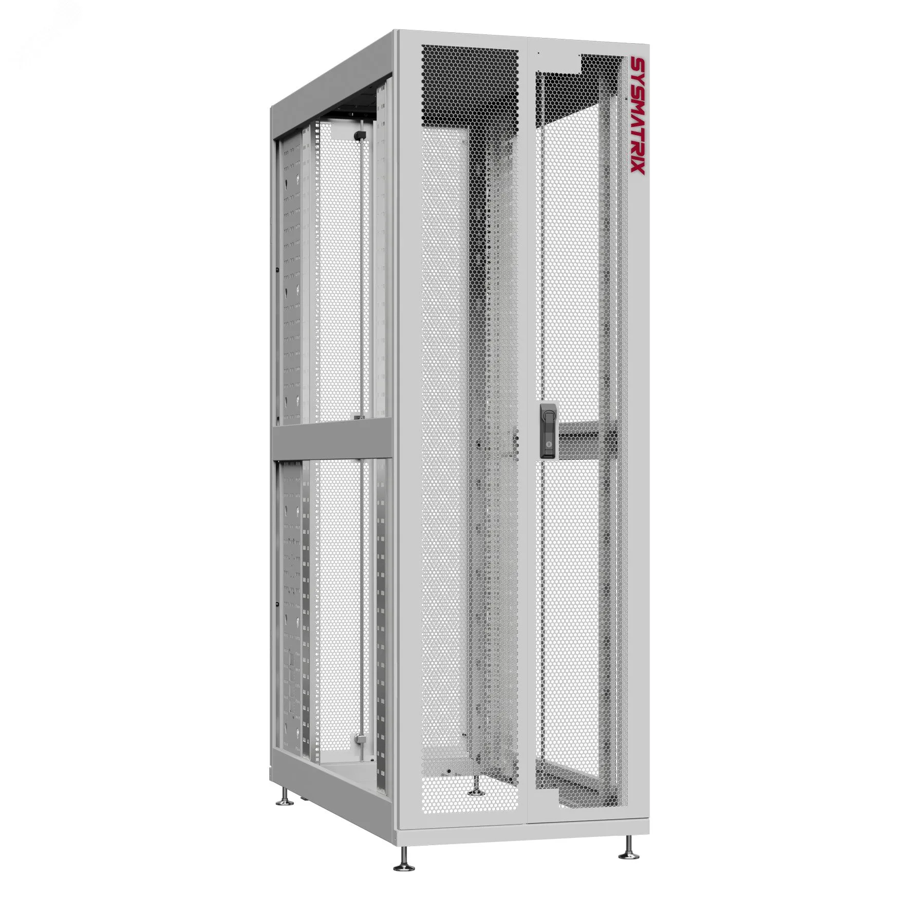 Шкаф серверный 48U 800х1200 передняя дверь: двустворчатая перфорированная IP20. задняя дверь: двустворчатая перфорированная IP20. боковые панели: без. цвет: серый RAL7035
