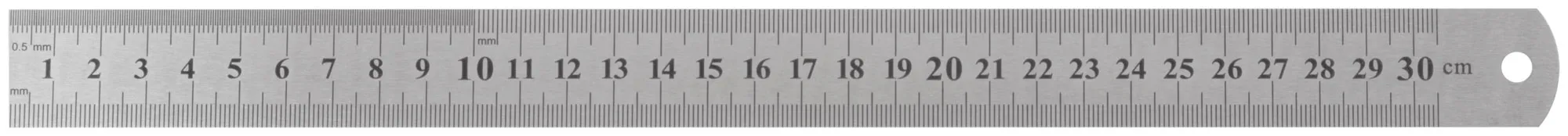 Линейка нержавеющая 300х28 мм fit 19003