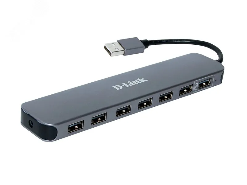 Разветвитель USB 7 портов USB 2.0 Type-A d-link 124840