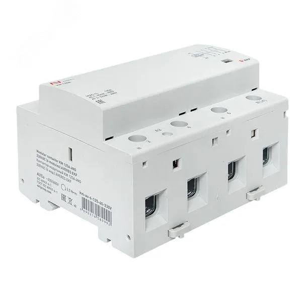 Контактор модульный КМ 125А 4NO 230VAC (6 мод.) AVERES EKF