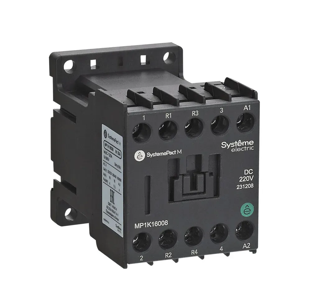Контактор MP1K 4P(4НО) 9A DC240V