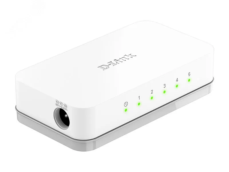 Коммутатор неуправляемый 5 портов RJ45 10 100 Мб/с d-link 1375051