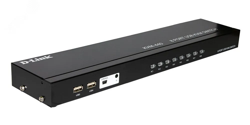 Переключатель KVM 8 портов VGA и 2 порта USB Type-A d-link 134567