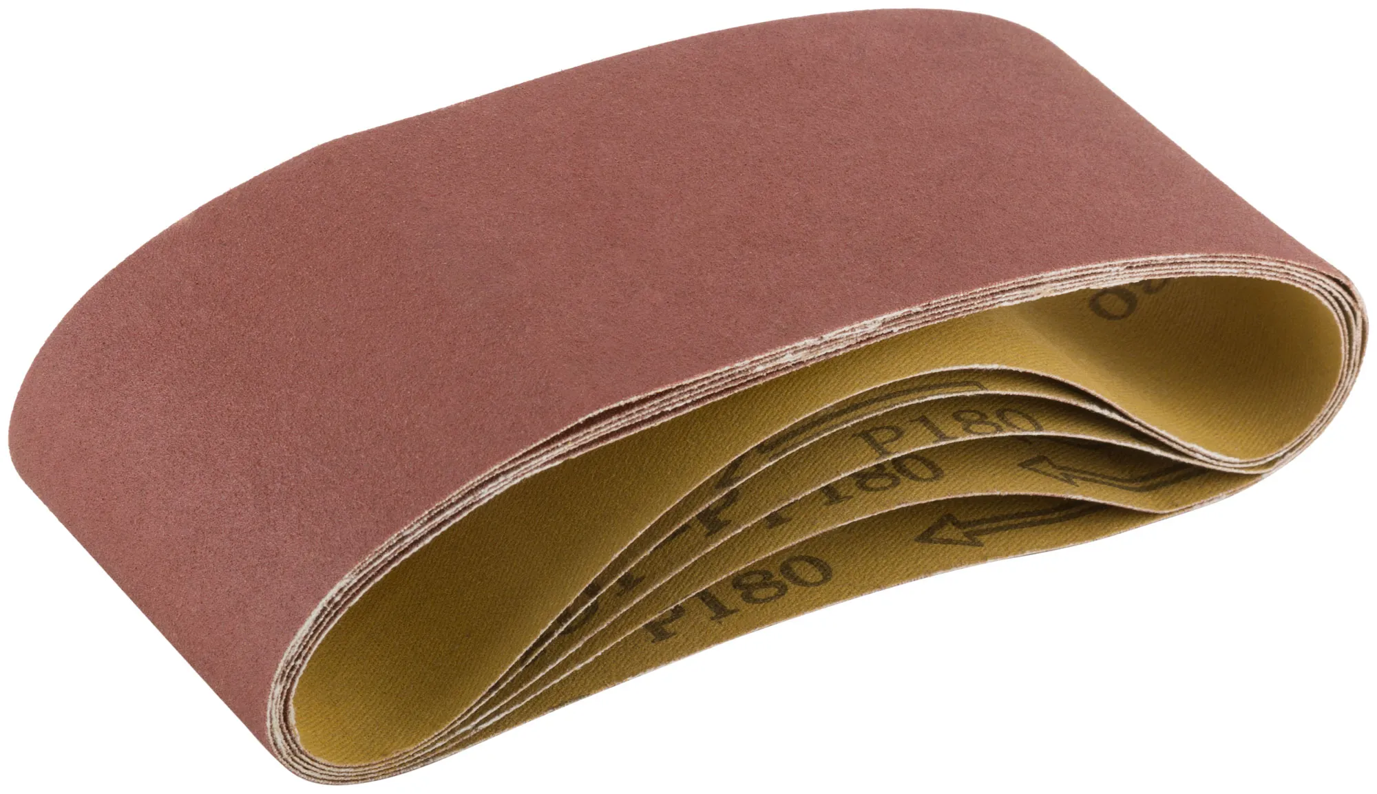 Ленты шлифовальные бесконечные, водостойкие, на тканевой основе, 5 шт, 75х457 мм Р 180 fit 39705